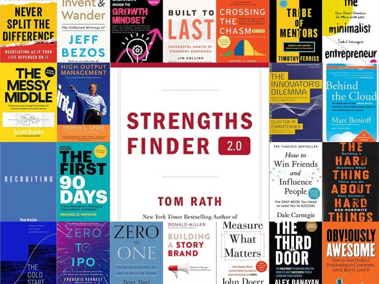 The Best Recommended Books for Startup Founders and Entrepreneurs